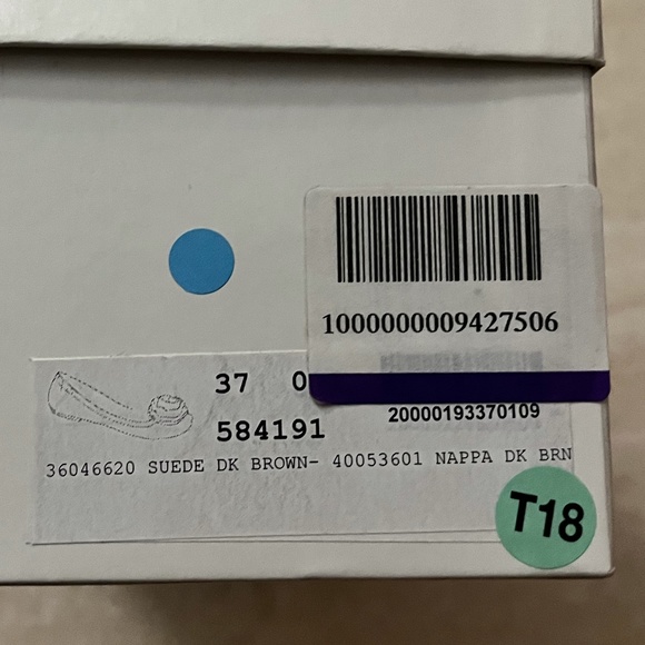 Suede Dark Brown Napa Givenchy Women's Flats Size 37 BB1181 Consignment item - Picture 2 of 5